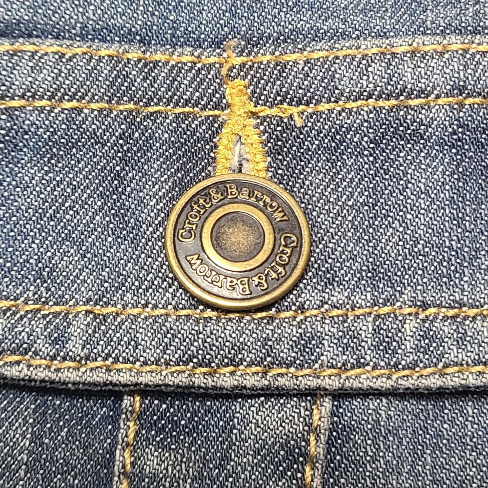 Croft & Barrow Womens Blue Denim Stretch Long Sleeve Button Front Jacket Size S - Picture 4 of 12